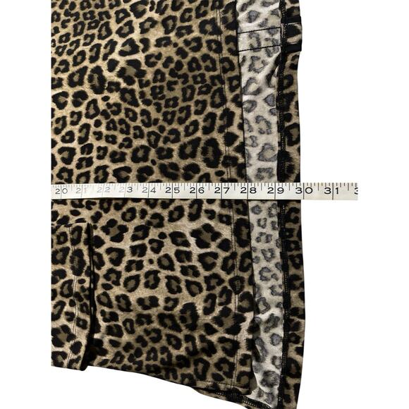Anne Klein Women’s Top Blouse Size 2X Cheetah Print Button Accents Down Back - Picture 8 of 9